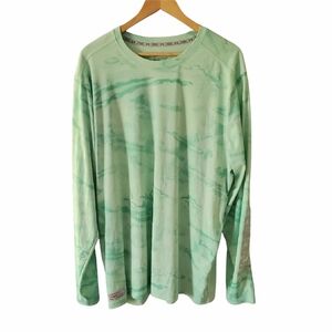 Under Armour Fish Mint Green Tie Dyed Look Shirt